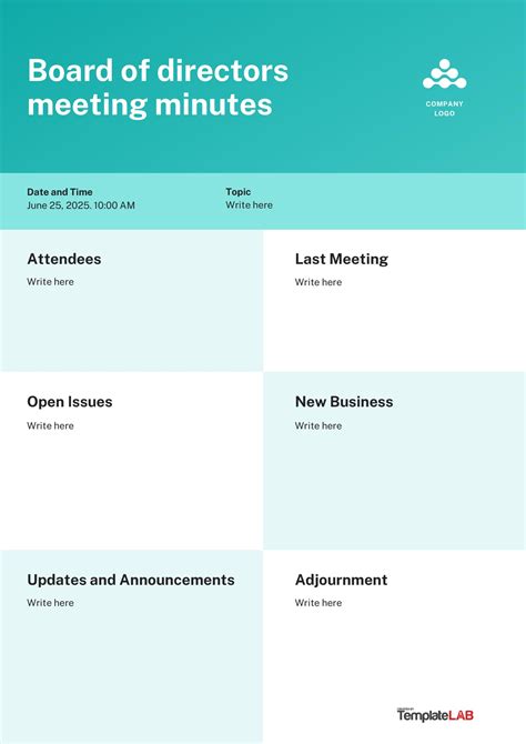 28 Handy Meeting Minutes & Meeting Notes Templates