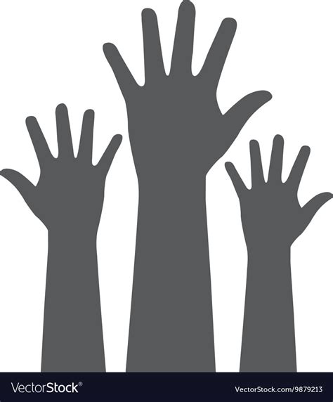 Hands up icon design Royalty Free Vector Image