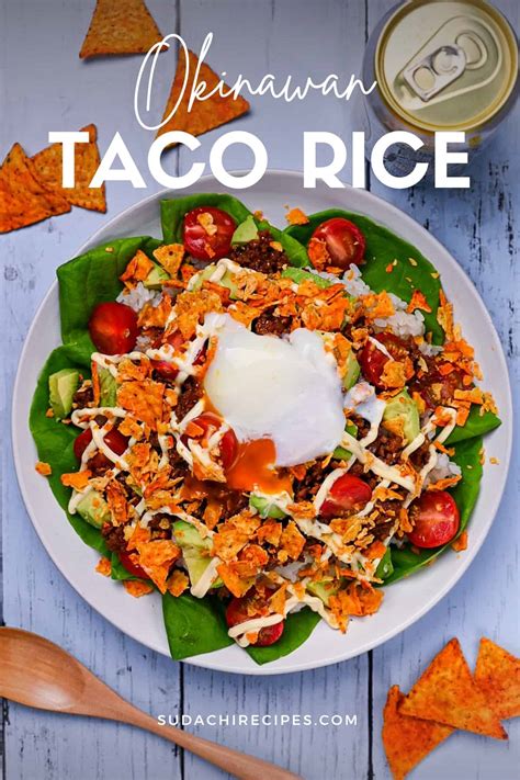 Okinawa Taco Rice And Cheese (Cafe Style) - Sudachi Recipes