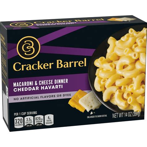 Cracker Barrel Cheddar Havarti Macaroni and Cheese Dinner, 14 oz Box - Walmart.com - Walmart.com