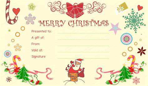 Christmas Fun Gift Certificate Template