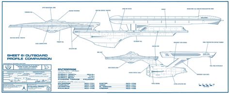 Star Trek Schematics | Excelsior class & Constution class comparsion ...