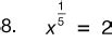 Rational/negative exponents