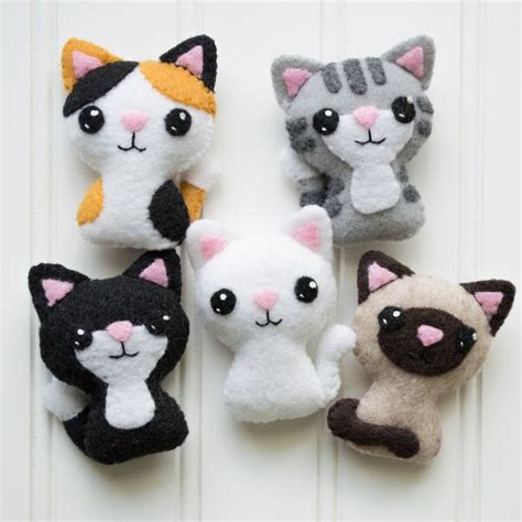 Printable Felt Cat Pattern