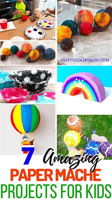 paper mache solar system project | Keep Toddlers Busy