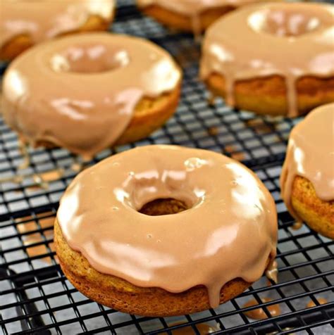 Soft pumpkin donuts topped with a maple glaze are exactly how I want to ...