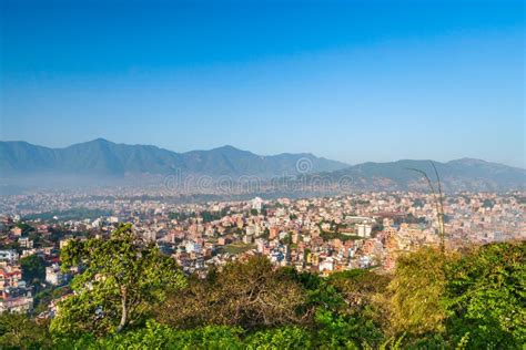 Kathmandu Aerial Panoramic View, Nepal Stock Image - Image of valley ...