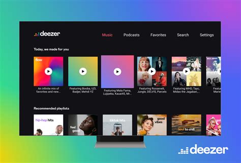 Deezer's new app on Samsung Smart TVs brings high fidelity music with lyrics and podcasts to the ...