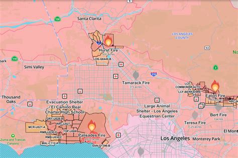 Hurst Fire Map Reveals Where New Blaze is Burning in California - Newsweek