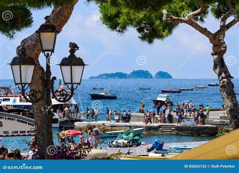 Boat Tours in Positano editorial stock photo. Image of tourists - 85063133