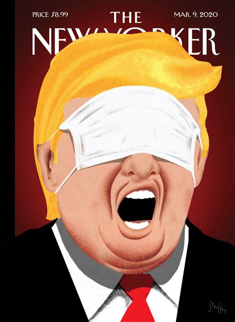 New Yorker coronavirus cover shows Trump with a mask over his eyes ...