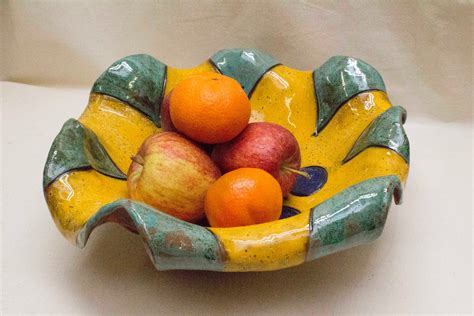 Fruit bowl Unique Ceramic Handmade pottery Contemporary | Etsy