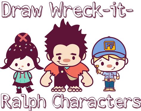 How to Draw Super Cute Chibi Wreck it Ralph Characters for Kids – How ...