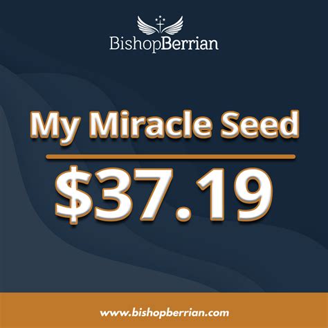 My Miracle Seed – Bishop Berrian