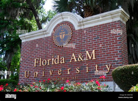 Tallahassee Florida Florida A&M University FAMU entrance campus Stock ...