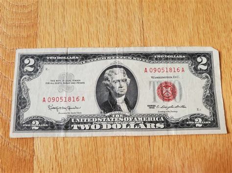 1963 $2 Dollar Bill Value: are bills with a red seal worth money?