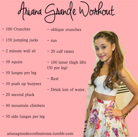 Pin on Ariana Grande Inspired Workout