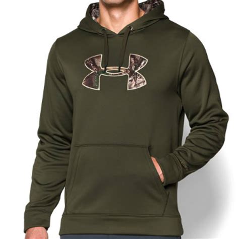 Under Armour 1264916 Men's Green Storm Caliber RT Xtra Camo Logo Hoodie ...