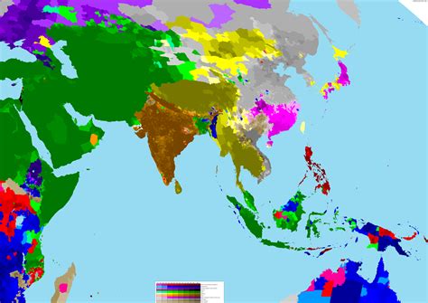 South Asia Religion Map