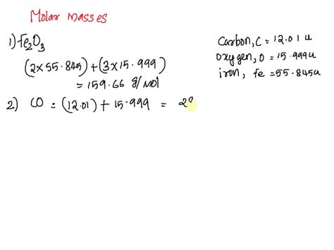 Molar Mass Examples