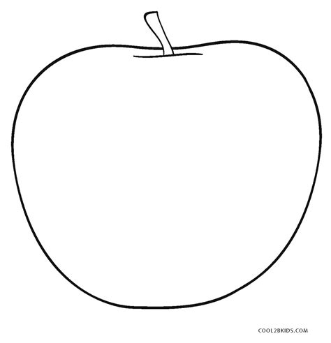 Printable Apple Coloring Pages