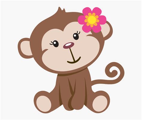 Baby Girl Monkey Clip Art , Png Download - Monkey Girl Png, Transparent ...