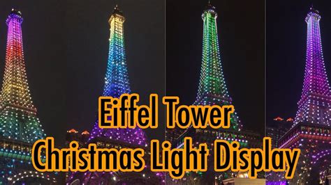 Eiffel Tower Wonderful Christmas Light Display - YouTube