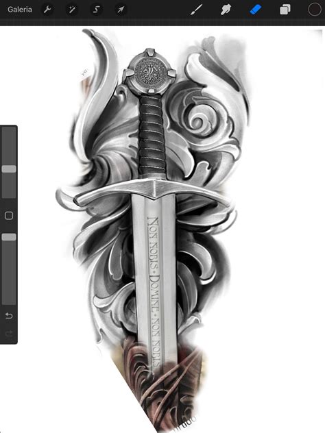 Photo viking sword tattoo by peter hlavacka – Artofit