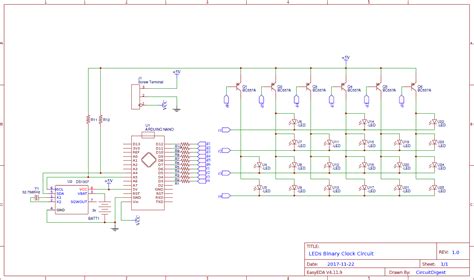 Led Matrix Clock Circuit Diagram