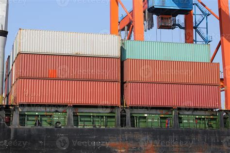 Container Ship in port 10296461 Stock Photo at Vecteezy