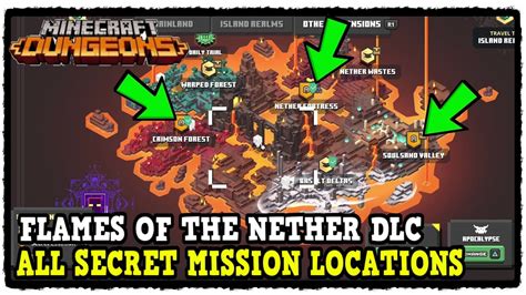 Flames of the Nether DLC All Secret Mission Locations in Minecraft ...