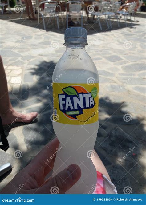 Fanta Lemon editorial stock image. Image of tasty, lemon - 159322834