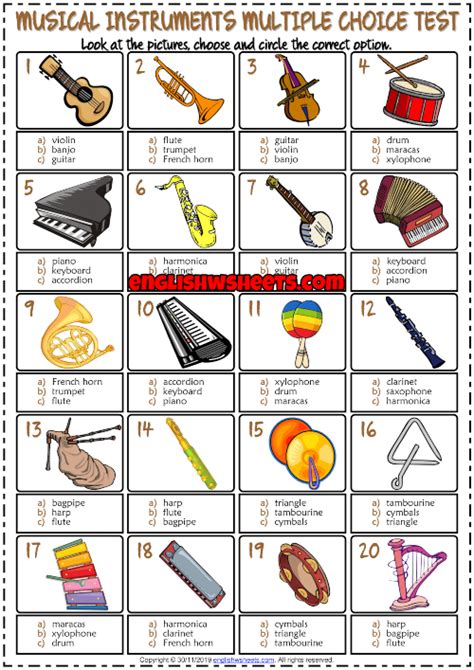 Witch band instruments quiz - threadshac