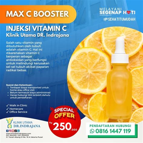 Injeksi Suntik Vitamin C - Klinik Utama DR Indrajana