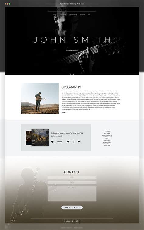 John Smith - Web Site Design on Behance