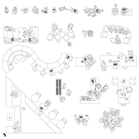 Cad Library People Top View 2 – Toffu Co