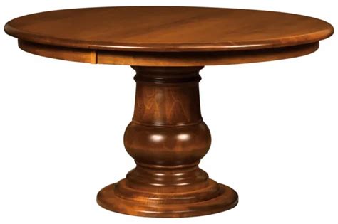 AMISH ROUND PEDESTAL Dining Table Solid Wood Traditional Extendable 54", 60" $1,599.00 - PicClick