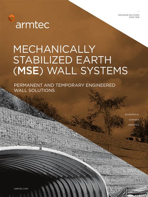 MSE Wall Systems Brochure 2016 11 E | PDF | Infrastructure | Engineering