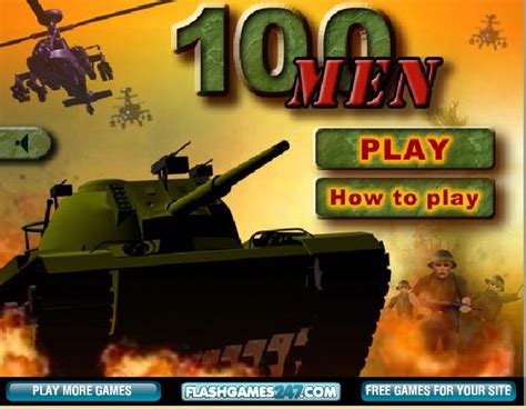 Shooting games: 100 men | Top Games Tube