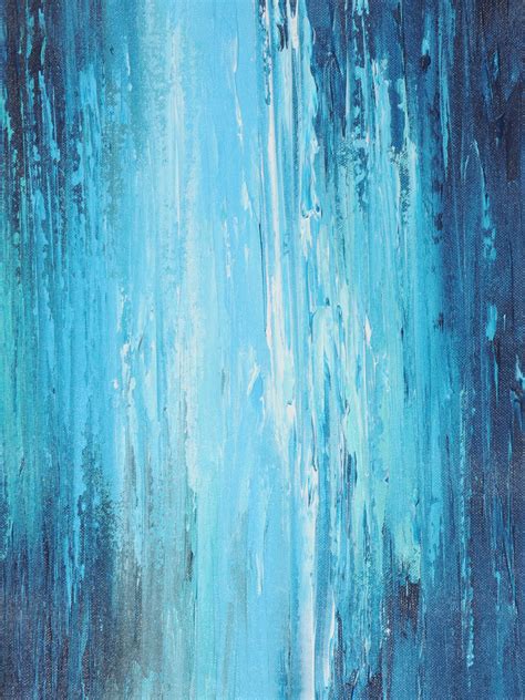 Large Blue Abstract painting Large Abstract Painting on | Etsy