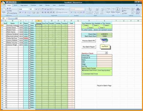 Excel Payroll Calculator Template Free Download Of 14 Sample Payroll ...