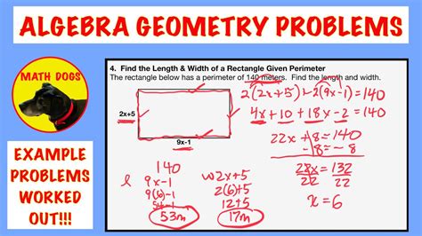 Algebra Geometry Problems (8 EXAMPLES!) - YouTube