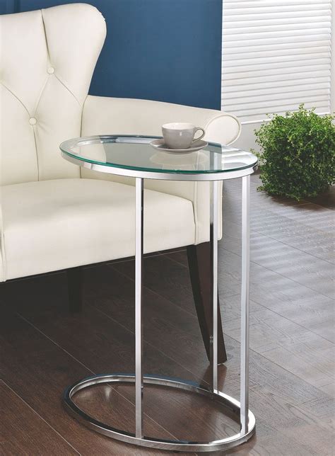 Chrome Accent Table - 1StopBedrooms.