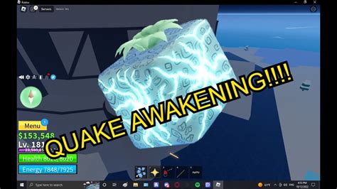 Quake Awakening | Blox Fruits - YouTube