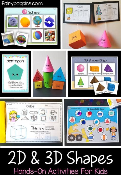 2D and 3D Shapes Activities | Fairy Poppins