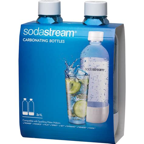 Best Buy: SodaStream 1L Bottle (2-Pack) White 1042211010