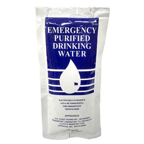 Emergency Drinking Water, 125ml Pouch - Adventure Pro Zone