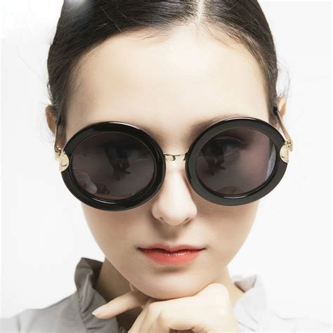 New 2018 Vintage Oversized Round Sunglasses Women Luxury Brand Retro ...