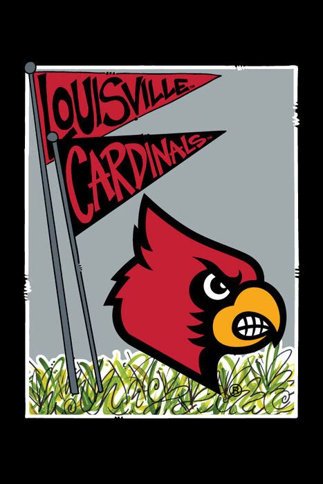 U OF L MASCOT FLAG