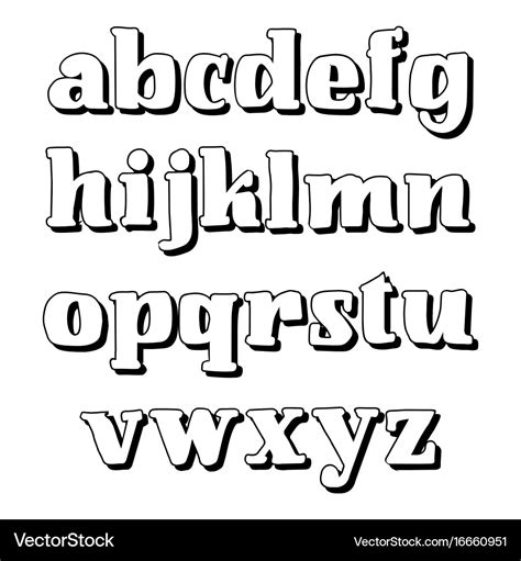 Alphabet calligraphic font unique custom Vector Image